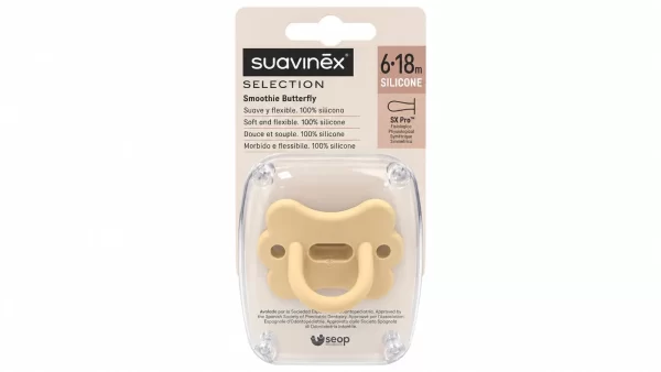 Suavinex chupete silicona fisiologico sx pro selection 6 - 18 m smoothie butterfly