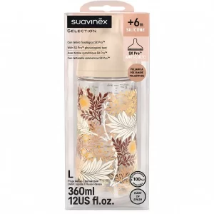 Suavinex biberon tetina fisiologica silicona sx pro selection + 3 m 360 ml flujo l