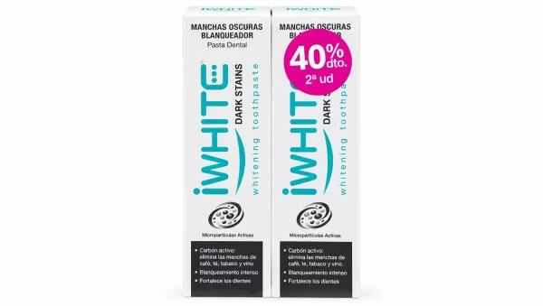Iwhite pasta dental blanqueadora manchas oscuras 75 ml duplo
