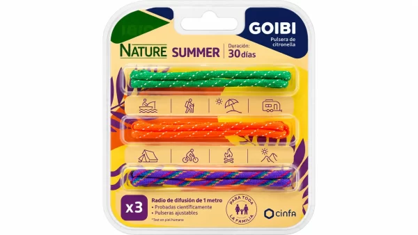 Goibi pulsera de citronella nature 3 pulseras summer