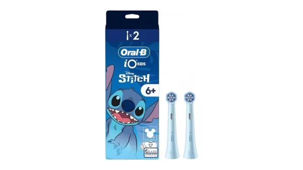 Cepillo dental electrico infantil recambio oral-b io gentle care 2 cabezales stitch