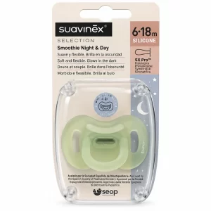 Chupete silicona fisiologico suavinex sx pro selection smoothie night day 6 - 18 m
