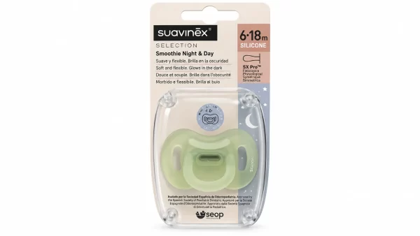 Chupete silicona fisiologico suavinex sx pro selection smoothie night day 6 - 18 m