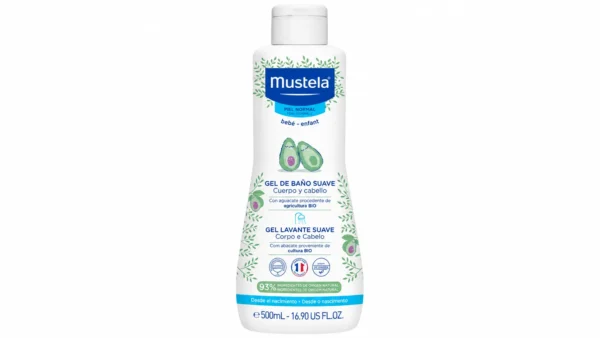 Mustela gel de baño suave  1 envase 500 ml