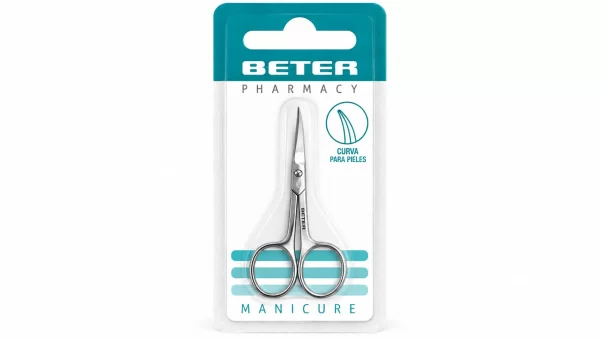 Tijera manicura beter pieles curva 9,2 cm