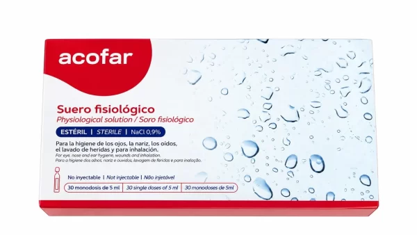 Suero fisiologico esteril acofar 30 monodosis 5