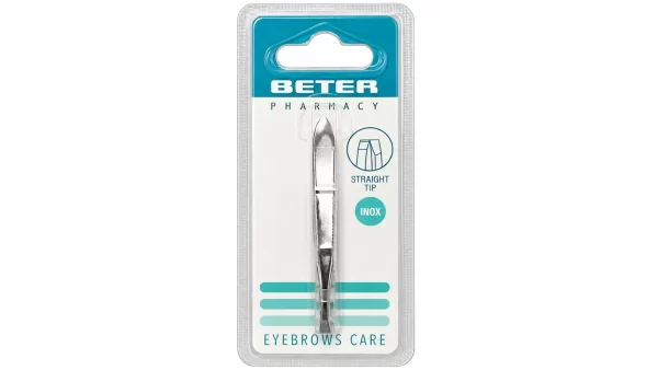 Pinzas depilar beter cromada p recta 7.2 cm
