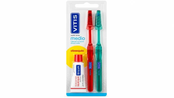 Cepillo vitis duplo medio + pasta 12m