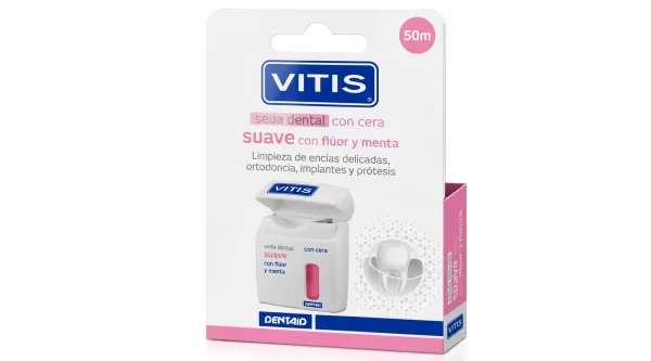 Vitis seda dental con fluor y menta suave  50 m