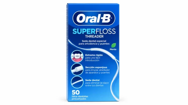 Oral-b superfloss seda dental menta 50 unidades