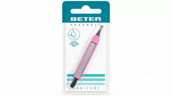 Cortacuticulas con lima y bajapieles inox beter 1 unidad