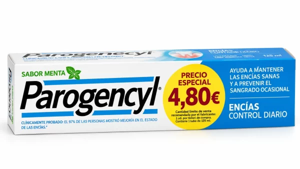 Parogencyl encias control diario pasta dentifrica 1 tubo 125 ml sabor menta