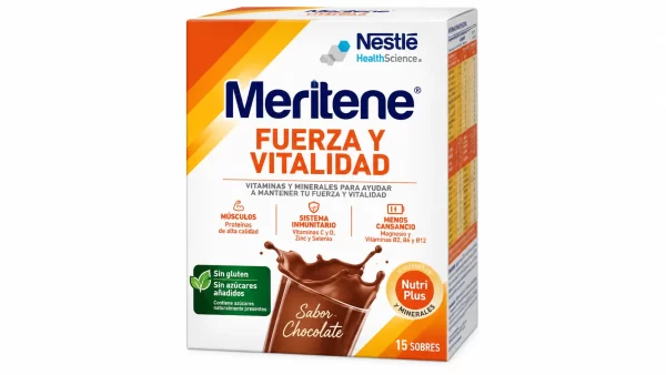 Meritene fuerza y vitalidad batido chocolate 15 sobres