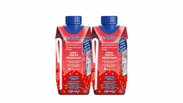 Bioralsuero 2 tetrabriks 330 ml sabor fresa