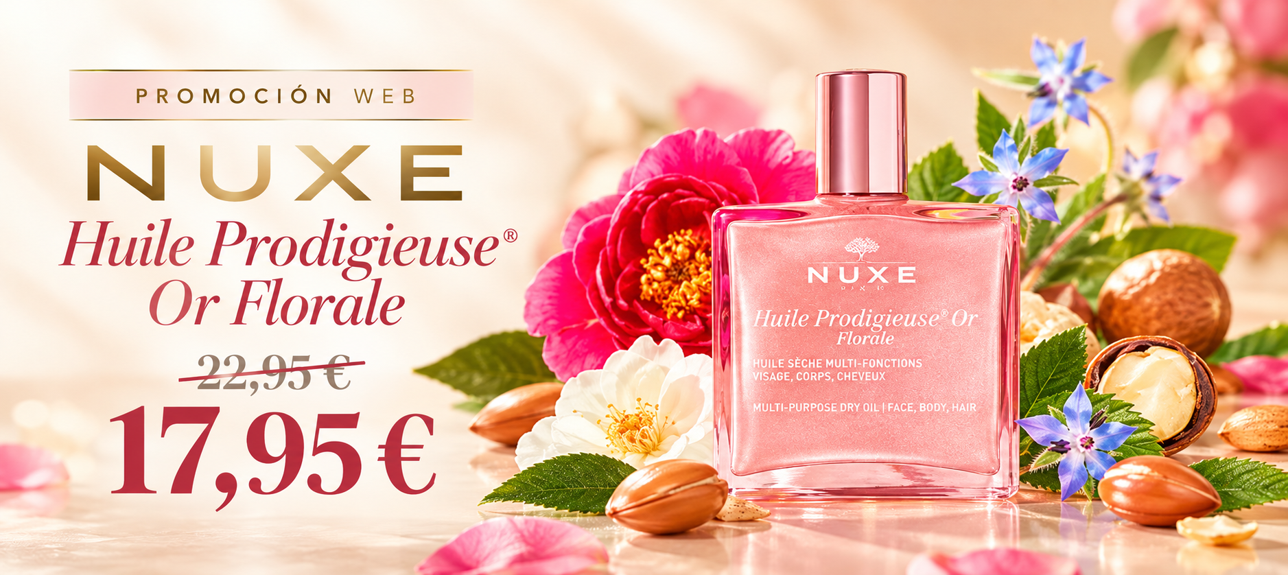 -5€ NUXE HUILE OR FLORAL
