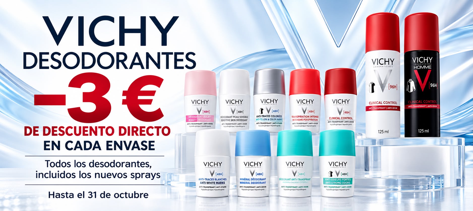 -3€ DESODORANTES VICHY